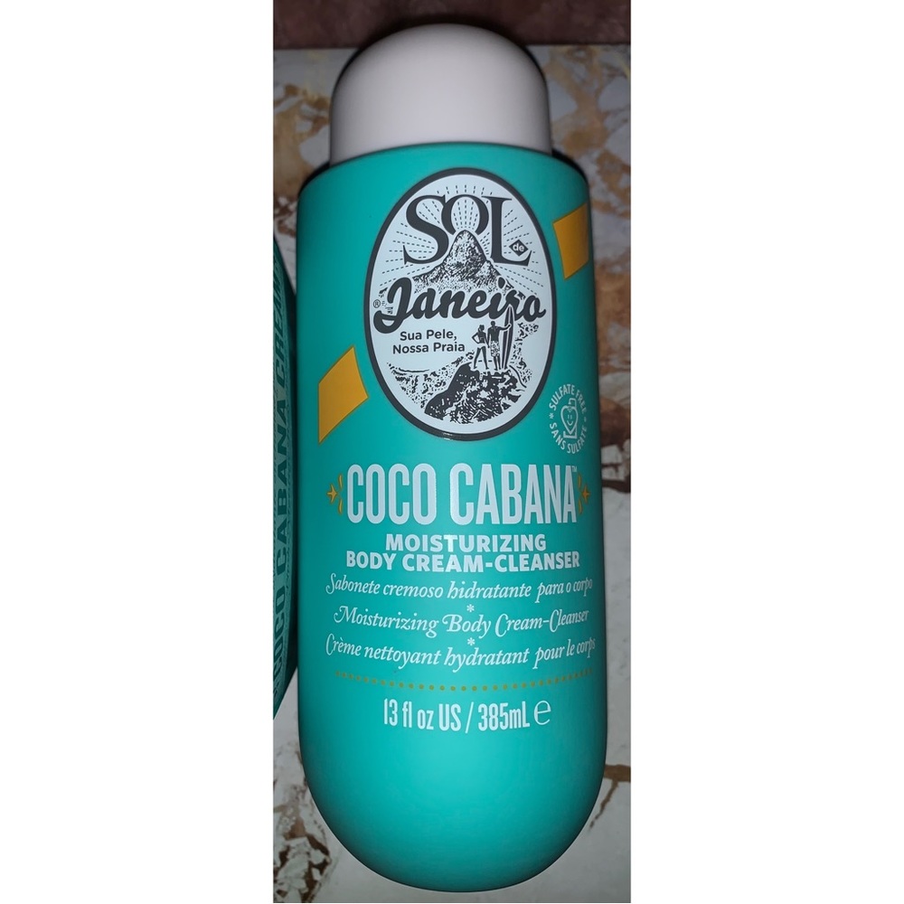 Sol de Janeiro Coco Cabana Moisturizing Body Cream- Cleanser Full Size NWT